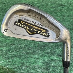 Spalding Molitor Oversize 6 Iron Stainless Regular Flex Steel Golf Club USA